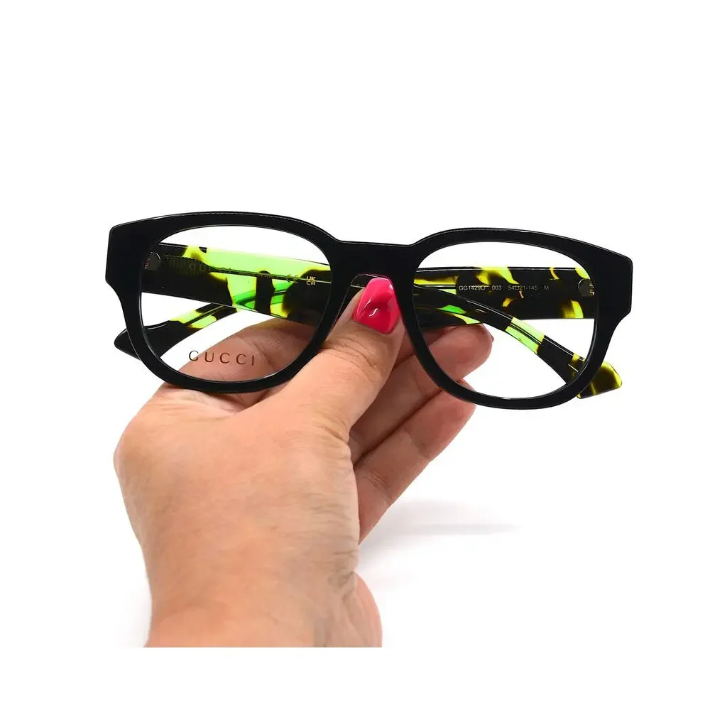 Gucci GG1429O 003 Black Havana Eyeglasses Frames 54-21-145 Authentic Italy - Picture 12 of 16